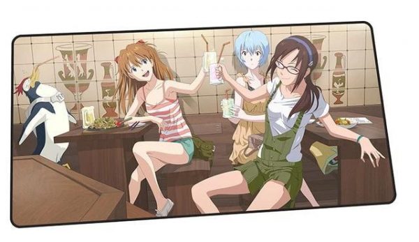 Friendly Female Pilot & Pen-Pen Feast design 4 / Size 600x300x3mm Official Anime Mousepads Merch