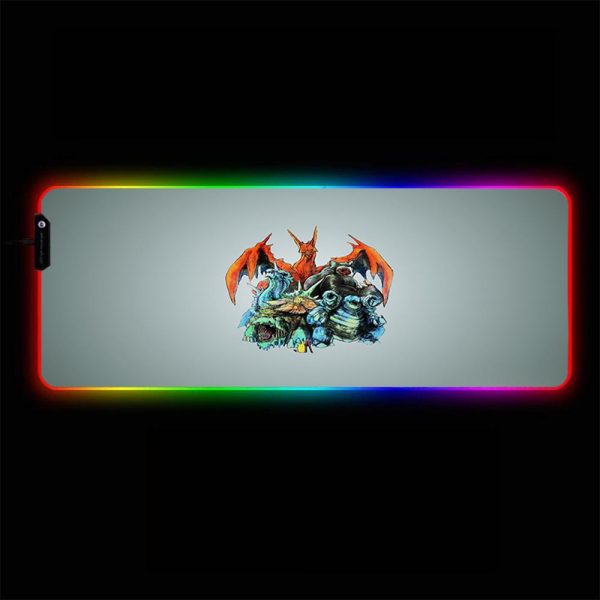 Pokemon - 03 - RGB Mouse Pad 350x250x3mm Official Anime Mousepad Merch