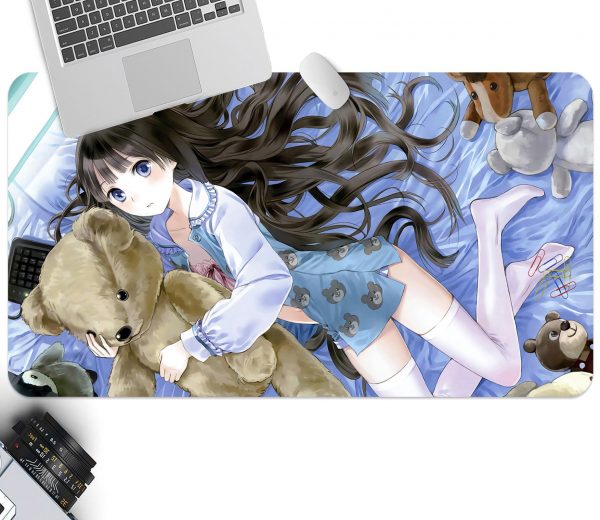 3D Little Bear Girl 3750 Anime Desk Mat YYA1215