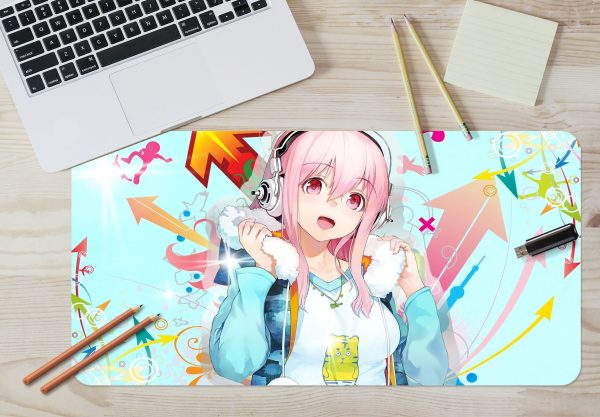 3D Super Sonico 3877 Anime Desk Mat YYA1215