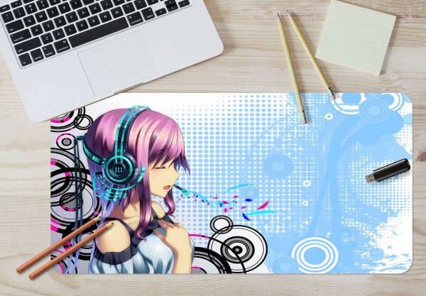 3D Super Sonico 3874 Anime Desk Mat YYA1215