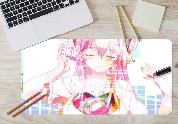 3D Super Sonico 3879 Anime Desk Mat YYA1215