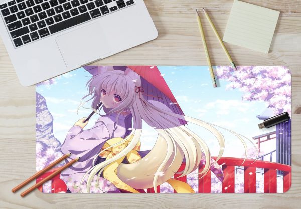 3D Flower Season Girl 3932 Anime Desk Mat YYA1215