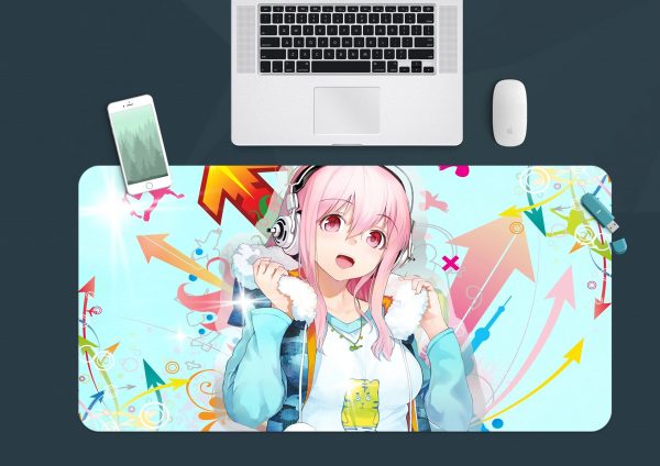 3D Super Sonico 3877 Anime Desk Mat YYA1215