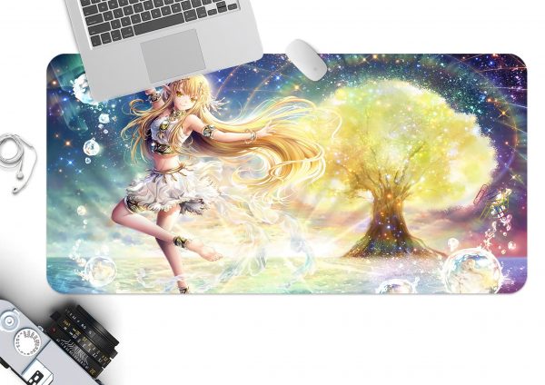 3D Glowing Girl 3755 Anime Desk Mat YYA1215